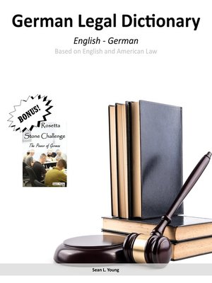 cover image of German Legal Dictionary